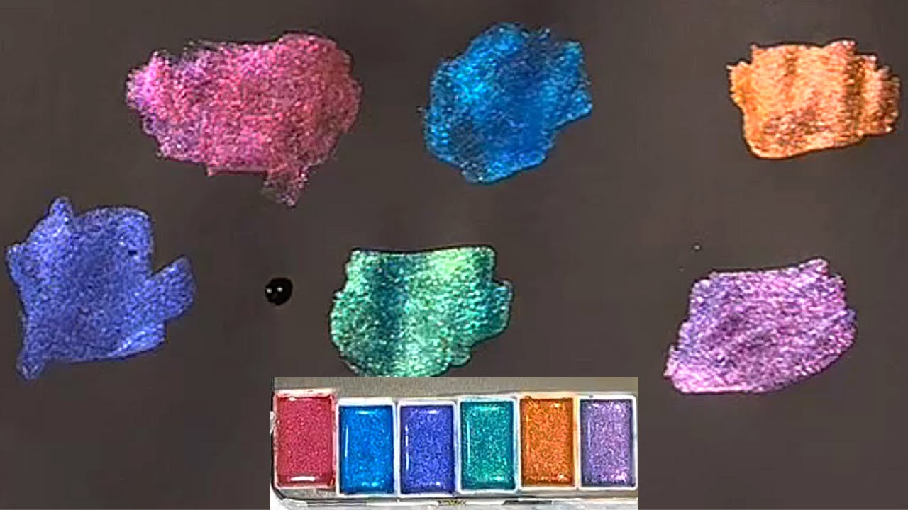 Making My Own Metallic Chameleon Watercolor Paints