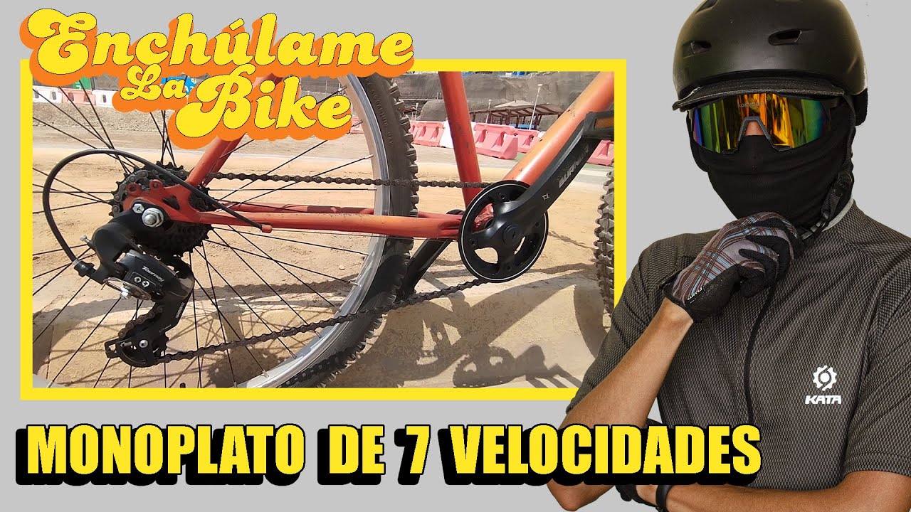 ENCHULAME LA BIKE 🤯​ - MONOPLATO de SIETE VELOCIDADES 😵 - TRANSMISIÓN 1 x 7