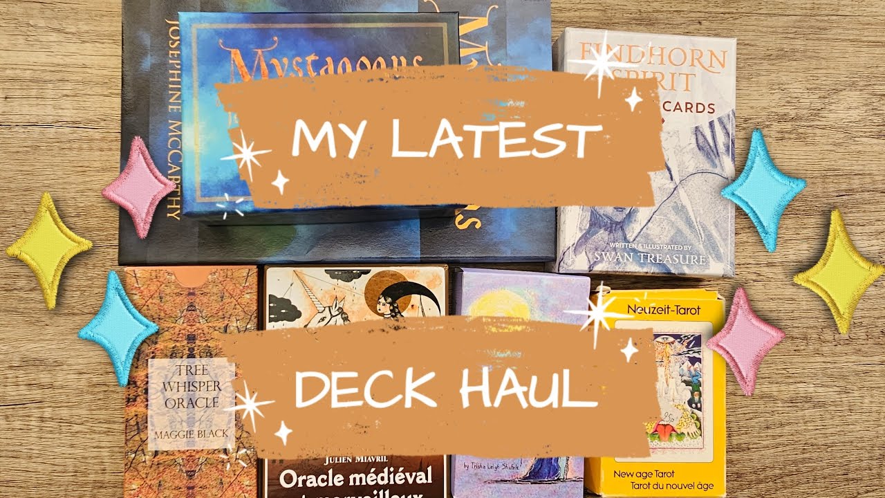 MY LATEST DECK HAUL - Influenced by the tarot community 😁 #tarottube