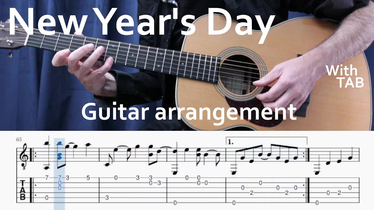 U2 (New Year's Day | Play-Along Tab | Fingerstyle)