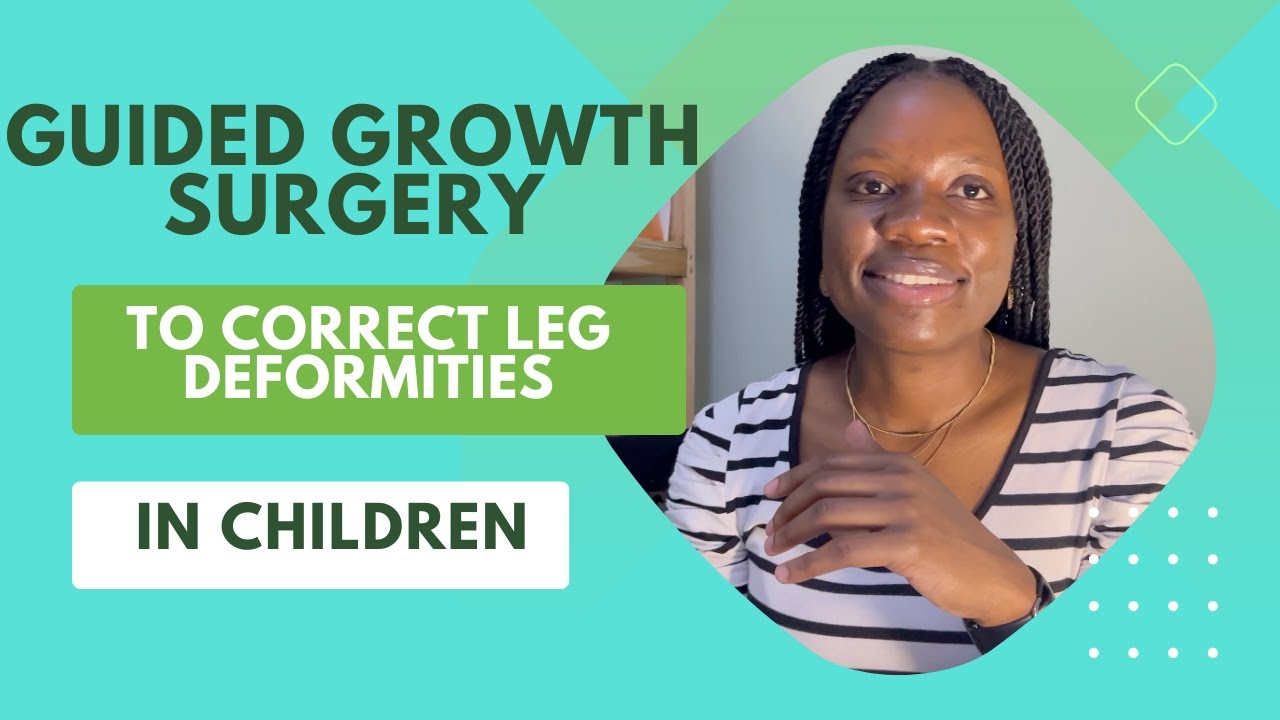 Guided growth surgery to correct leg deformities in children