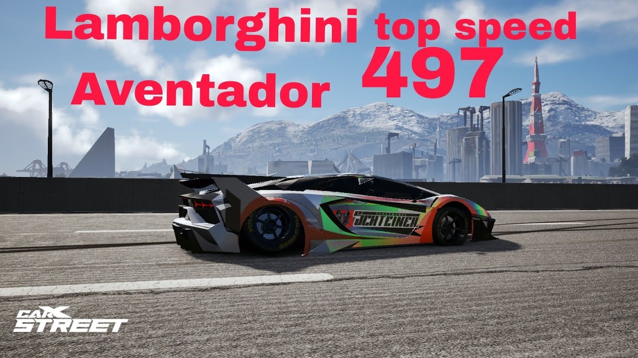 Carx street Lamborghini Aventador 497+ km/h TOP SPEED RECORD!  CAR TUNING & TEST DRIVE