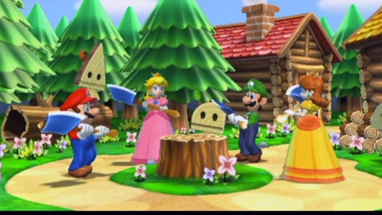 Mario Party 9 Minigames #1 Mario vs Peach vs Luigi vs Daisy