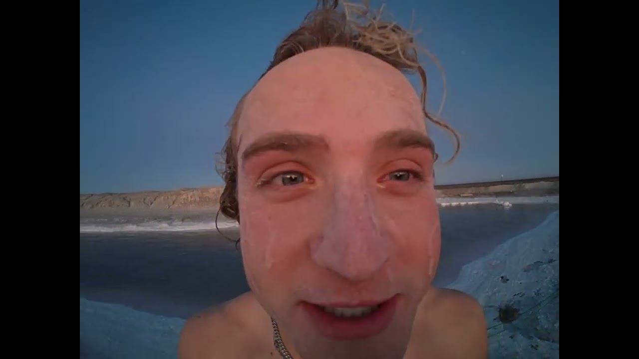 Salt flat skimboarding