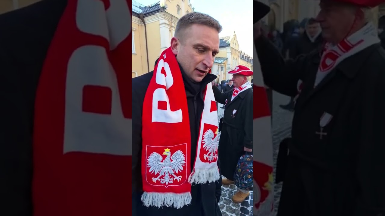 Robert Bąkiewicz na Pielgrzymce Kibiców na Jasnej Górze. Pytam Go m.in. o Protest Rolników