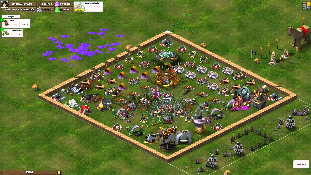 Backyard Monsters: 54 level 6 Slimeattikus + DRULL + 10 Million Putty