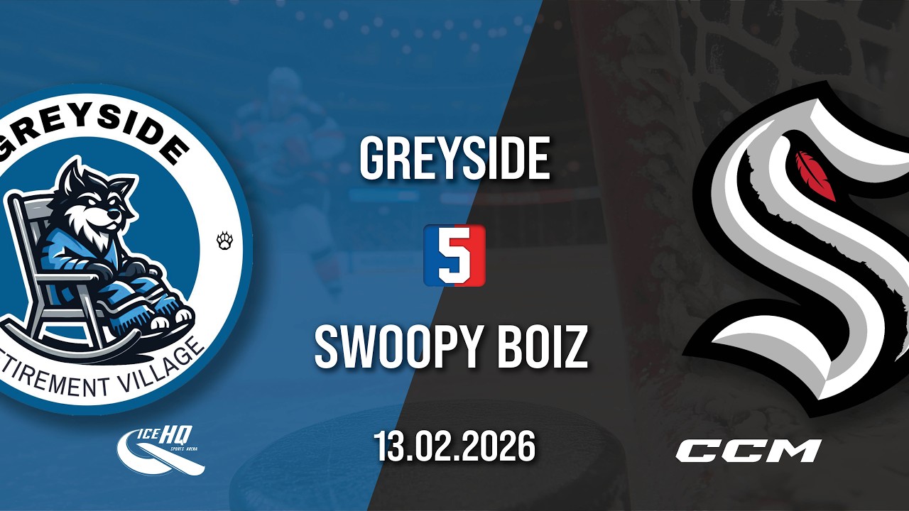 Greyside Retirement Village vs Swoopy Bioz - Div 5 - 13th February - iceHQ Rec League ice hockey
