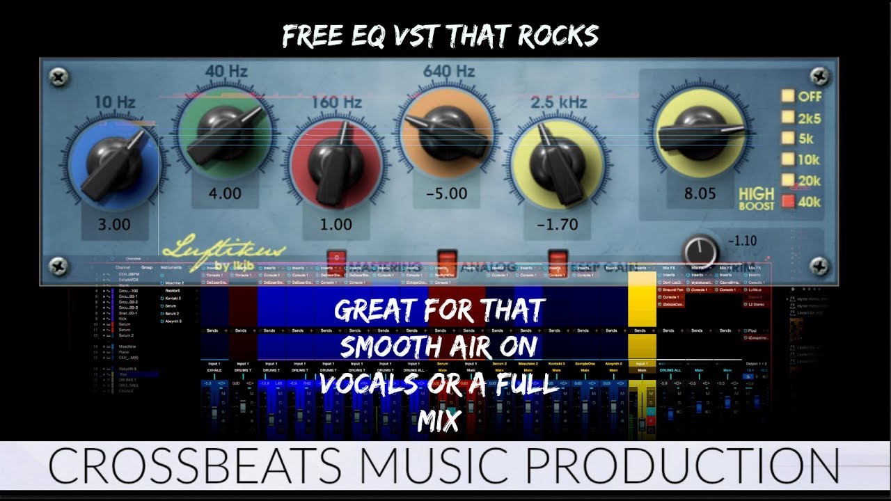 Free EQ VST - Luftikus - Hardware-modeled EQ - Review | Studio One 3.5