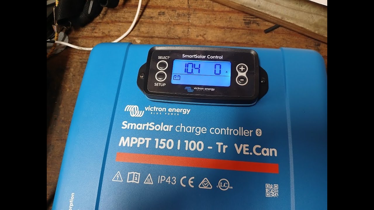 Display for Victron energy MPPT 150v 100amp Smart Solar charge controller ep#102