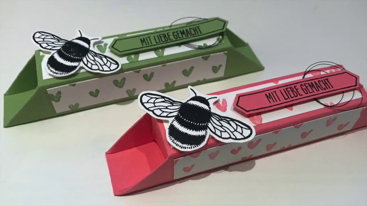 Box ohne Kleben | Labello/Merci-Verpackung basteln | Li(e)belleien | Stampin' Up!