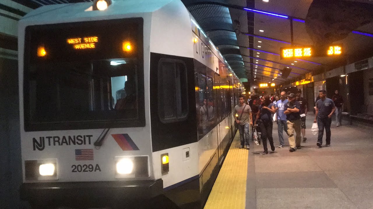 NJ Transit- Hudson Bergen light rail action @Bergenline ave