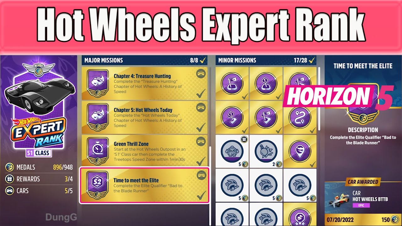 Forza Horizon 5 How to Complete Hot Wheels Expert Rank - 8/8 Major Missions