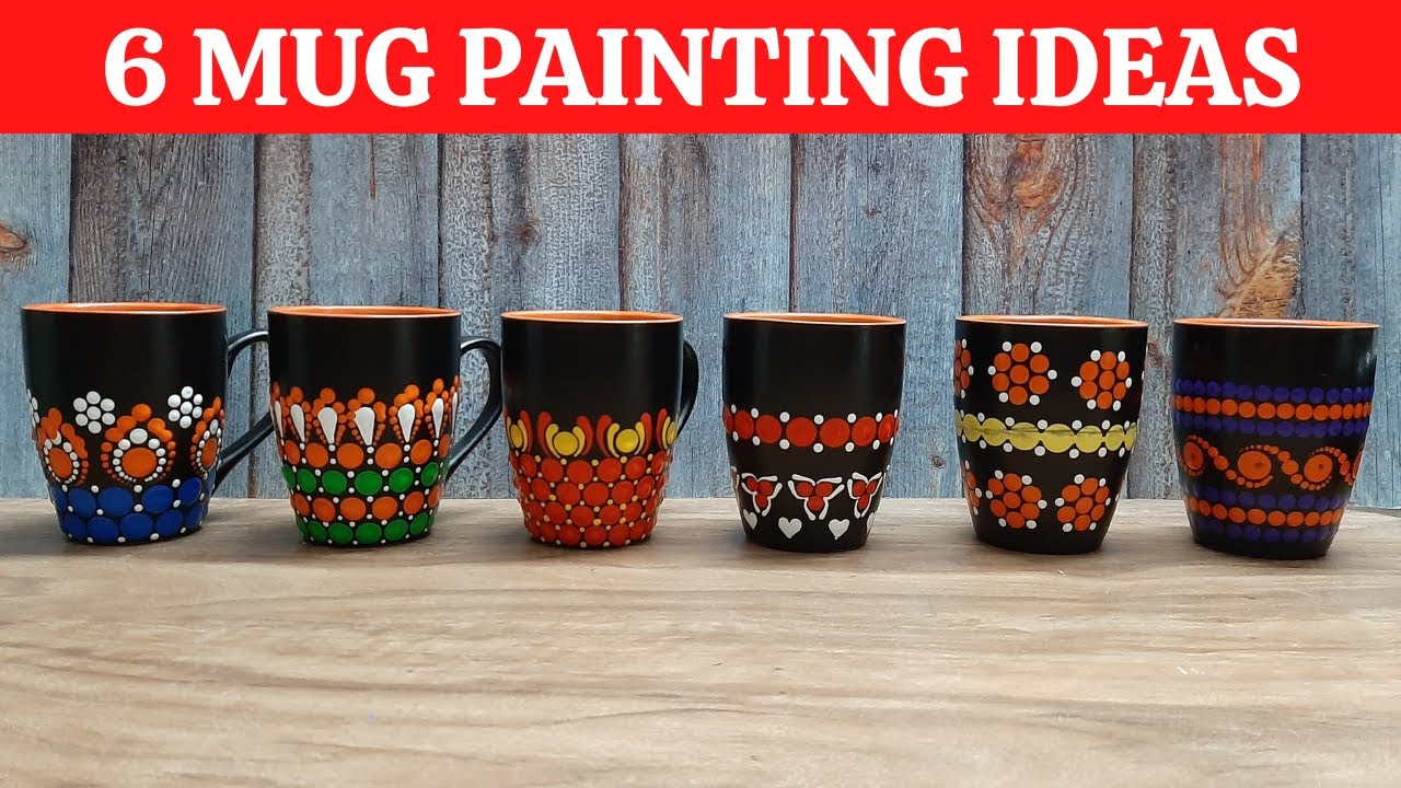 6 Dot painting ideas on coffee mug | #2 | Dot mandala | (2022) | ATM Creations