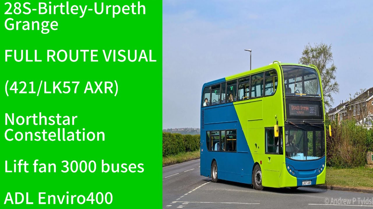 28S-Birtley-Urpeth Grange FULL ROUTE VISUAL