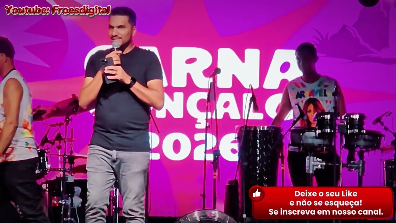 Carnagonçalo 2026 na Praça JK - São Gonçalo do Pará. Cantora Véll Rodrigues.