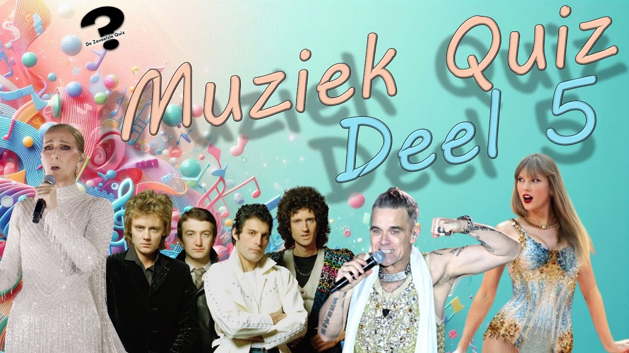 MUZIEK QUIZ #5 🎶 | 25 verschillende vragen over en met muziek!