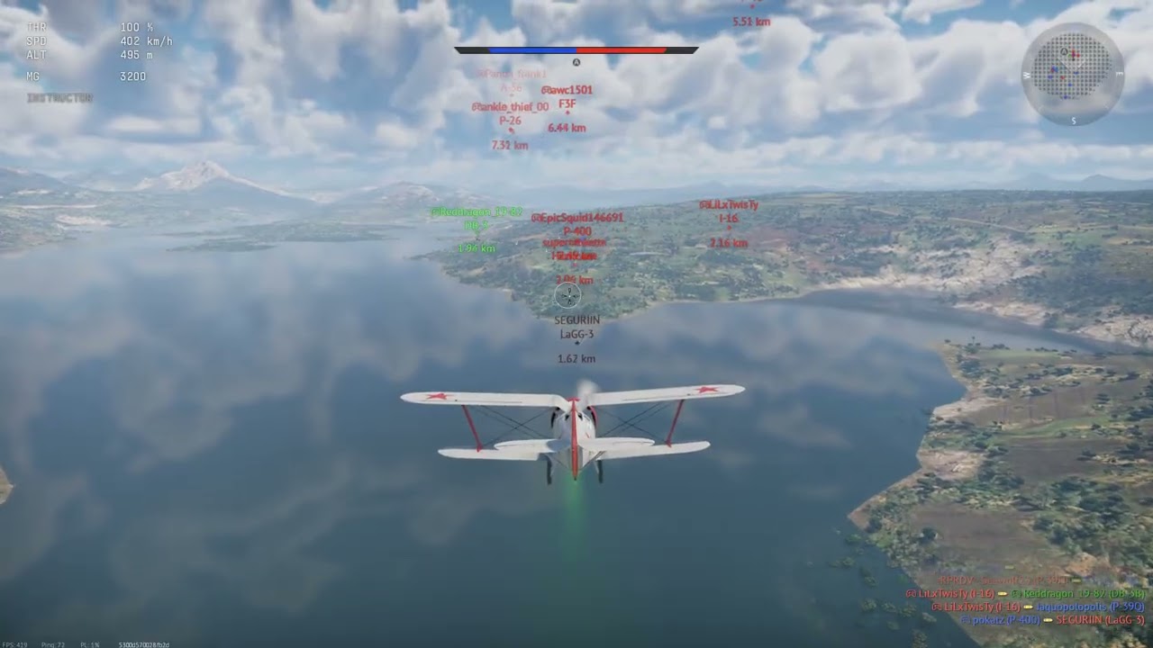 War Thunder aerial combat in my biplane. #gaming #pcgaming