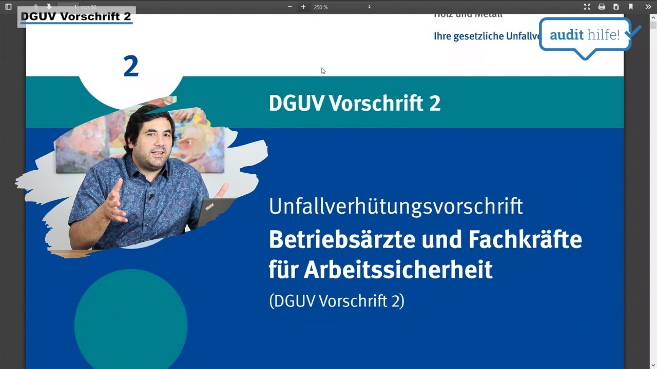 Aufgaben und Betreuungsumfang der Sifa nach DGUV Vorschrift 2