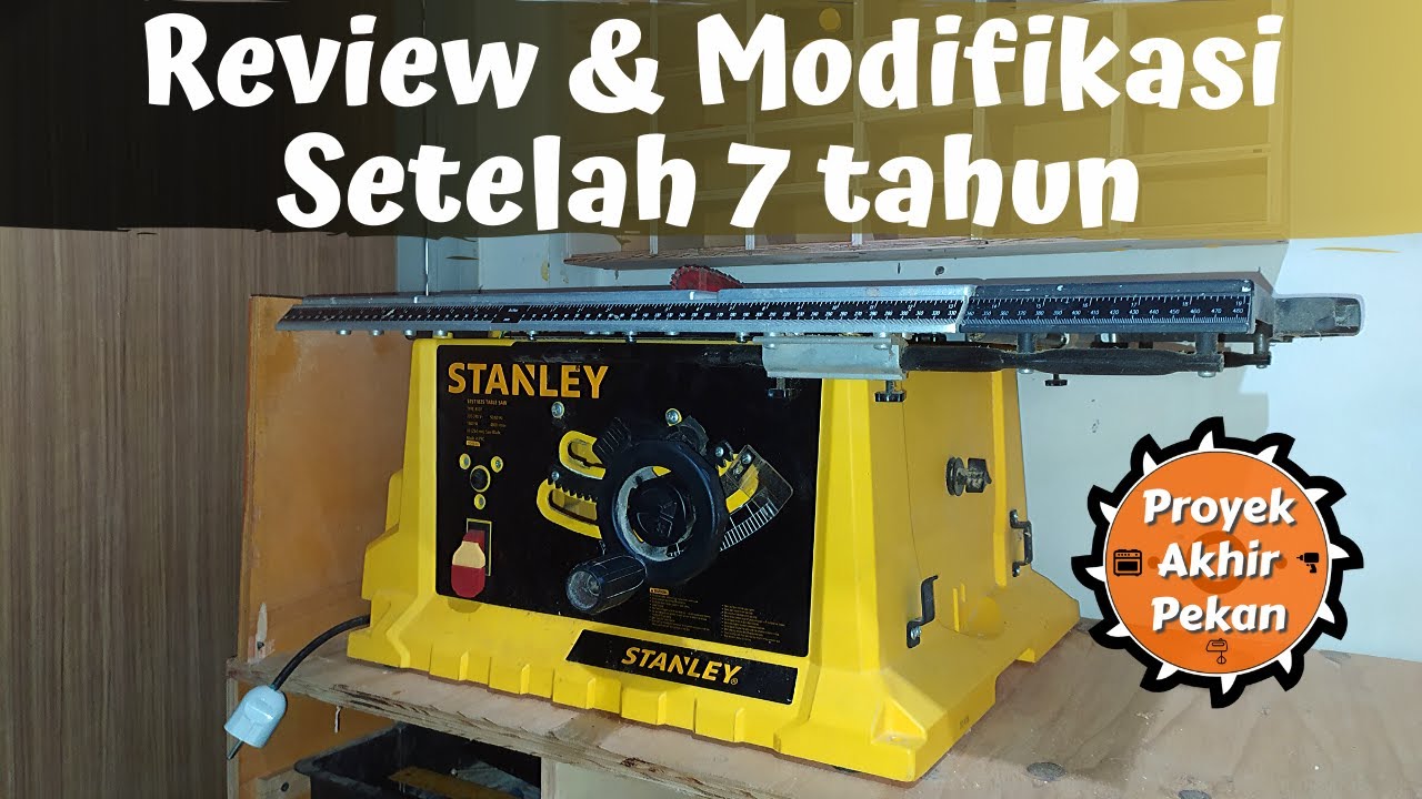 Review dan modifikasi table saw Stanley ST1825