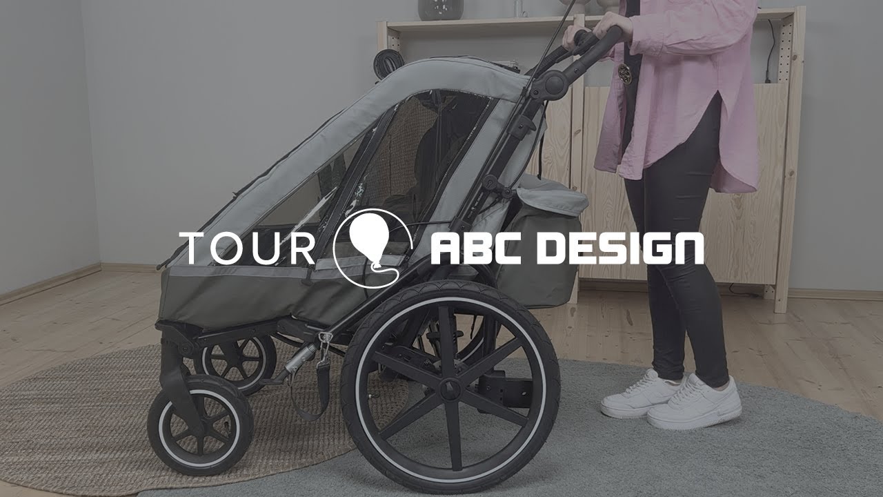 ABC Design Tour: 3in1 Fahrradanhänger für bis zu zwei Kinder zum Laufen, Joggen & Fahrradfahren | F
