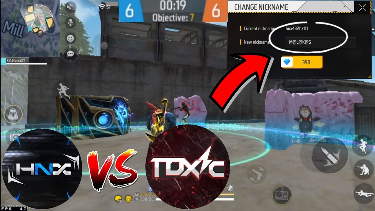 1vs1 με God Toxic Αλλα Ο Χαμένος Αλλάζει Ονομα... Free Fire