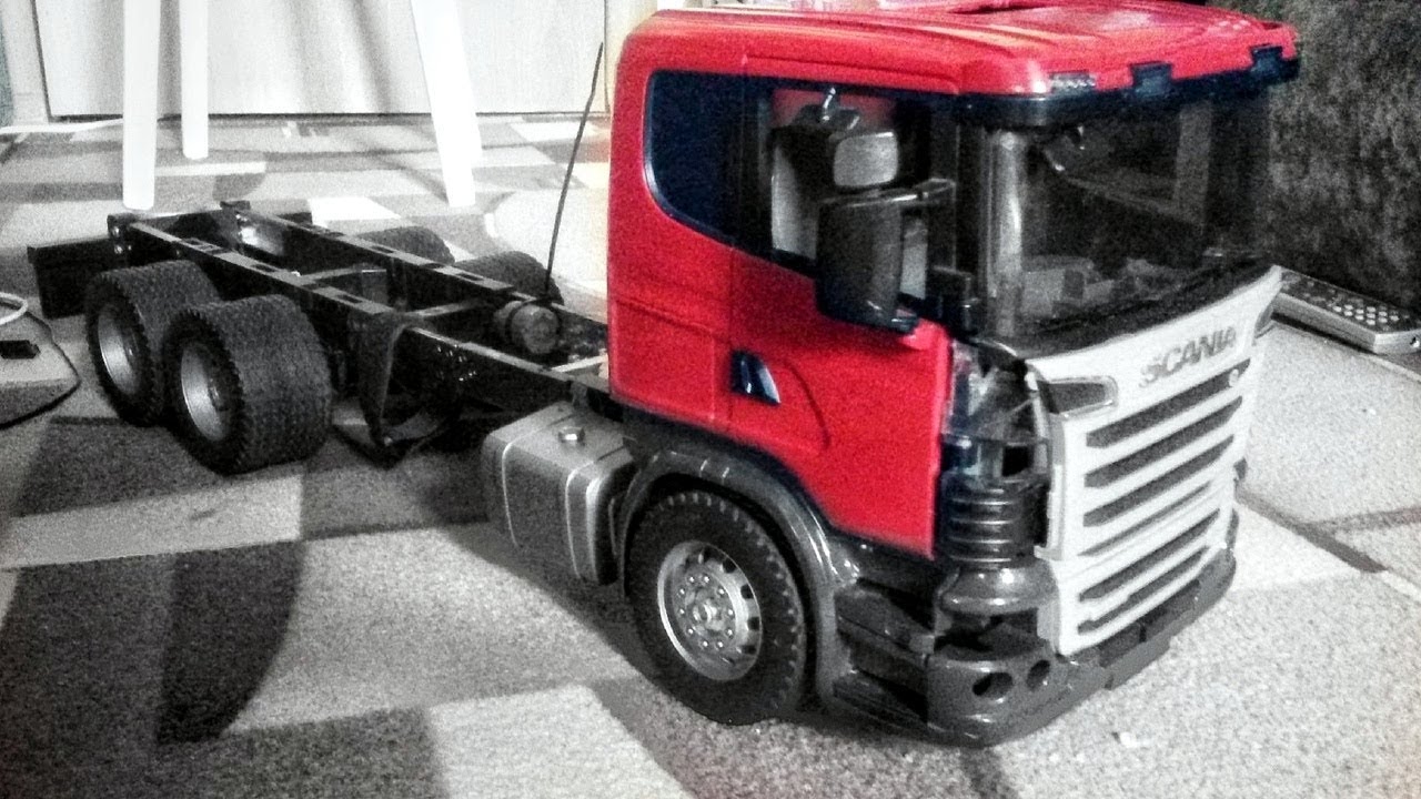 SCANIA Bruder RC - Имплантация мотор-редуктора