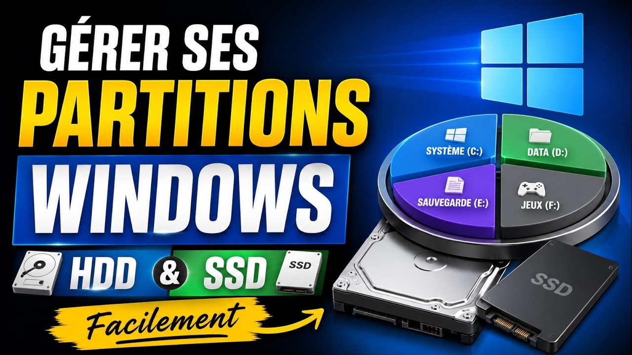 💾 Comment supprimer ou &eacute;tendre une partition d'un disque dur ou SSD sur Windows ?