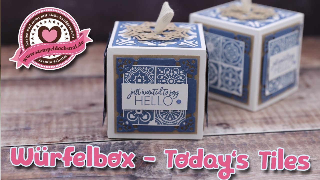 Tutorial: Würfelbox - Today's Tiles mit Produkt von Stampin' Up!