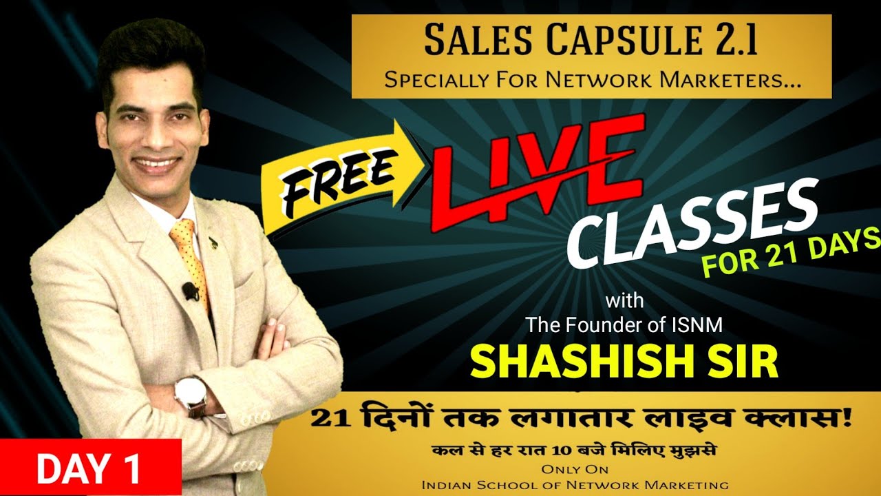 Day 1 | Free Live Classes of Shashish Sir for 21 Days | ISNM