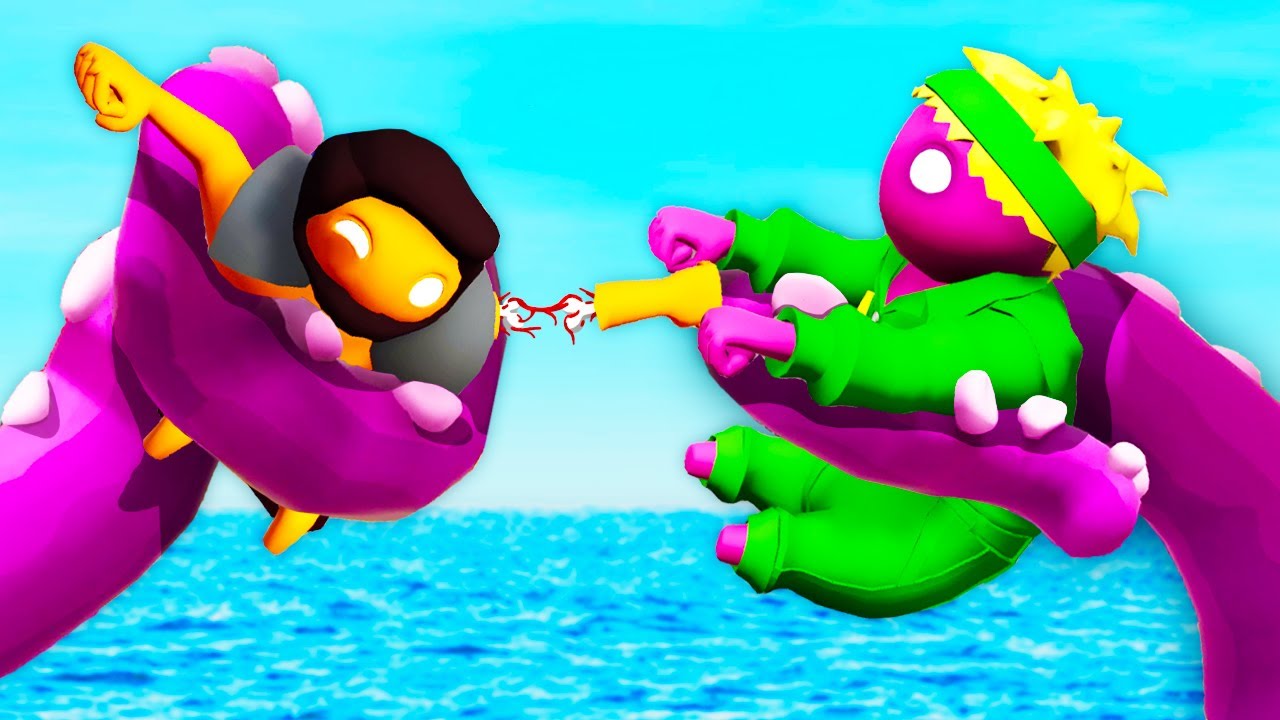 We Went Swimming with a Flesh Eating Octopus... (Gang Beasts)