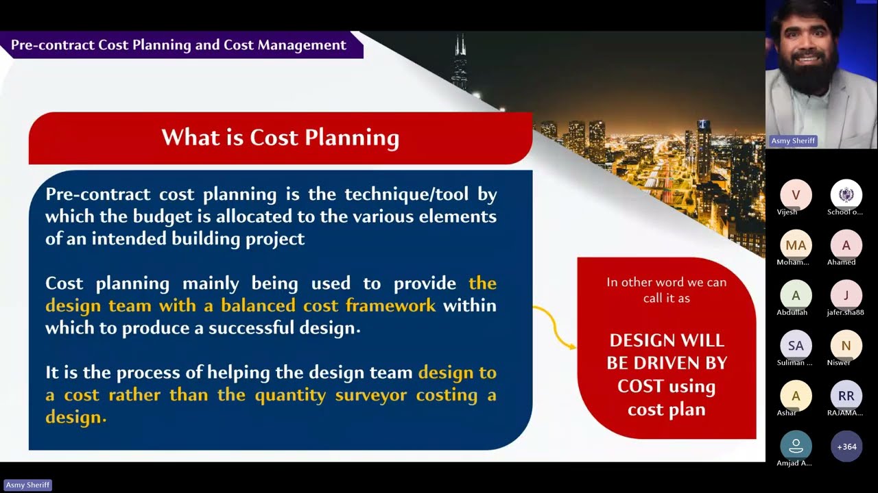 Implementing Cost Planning  Practical Guidance | @SchoolofSheriff-0110  | @ricsmediacentre  | May 21