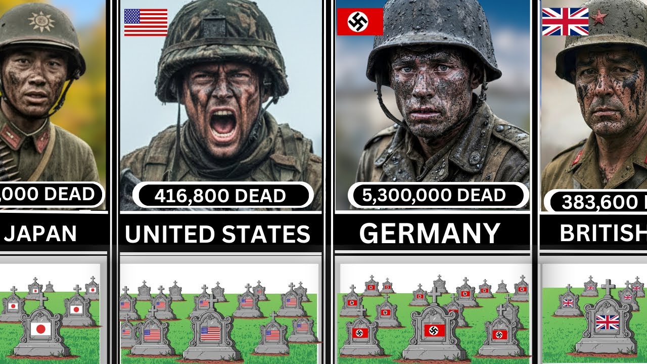 World War II Military Losses From Each Country