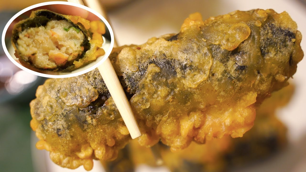 Crispy Seaweed Rolls w/ Shrimp & Pork 🥢 Chinese Dim Sum Recipe [ASMR]
