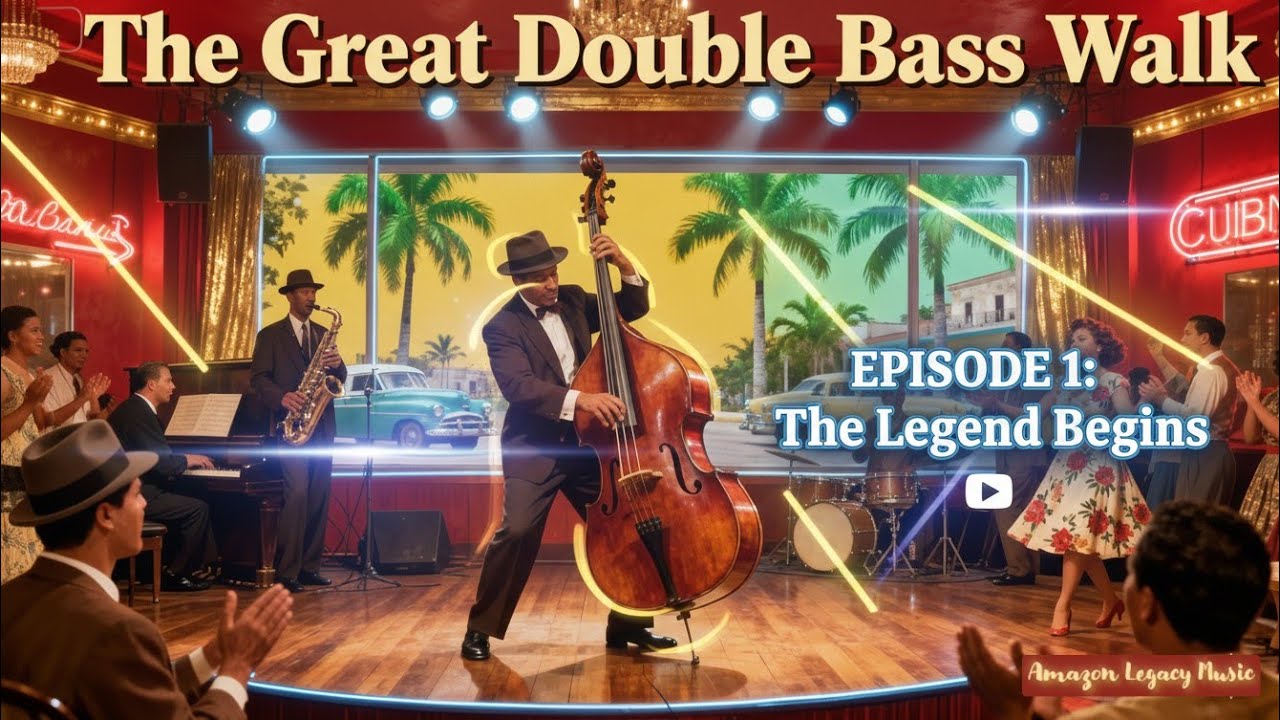 The Great Double Bass Walk | Episode One 🎻 The Legend Begine 🎻 Walking on Strings Upbeat Jazz Bass