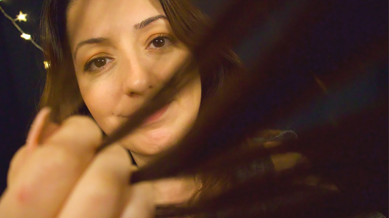 ASMR [4K HD] STRES ve BAŞ AĞRINI Alıyorum (Yakından) | Saç Tarama ve Masaj | TÜRKÇE ASMR