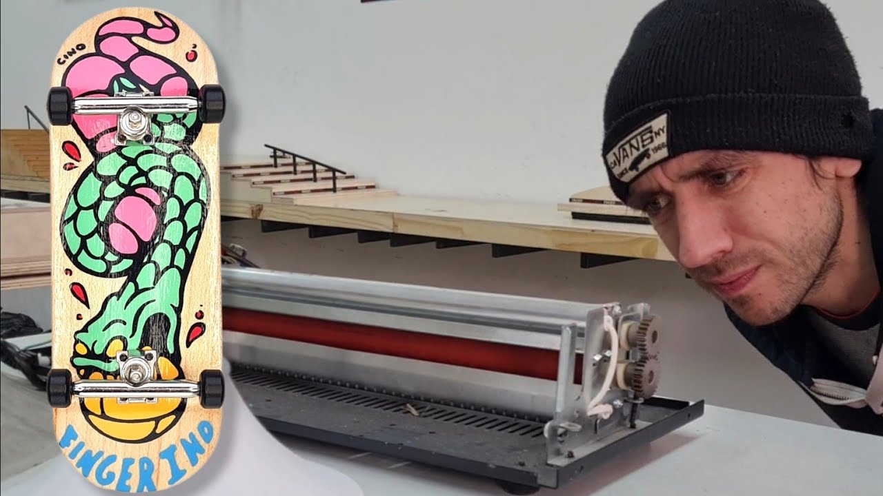 Modifying ID laminator to apply Fingerboard Heat Transfer Graphics