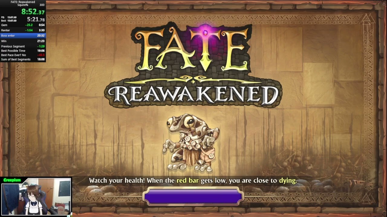 FATE: Reawakened Fate Squire% in 20:53 (WR)