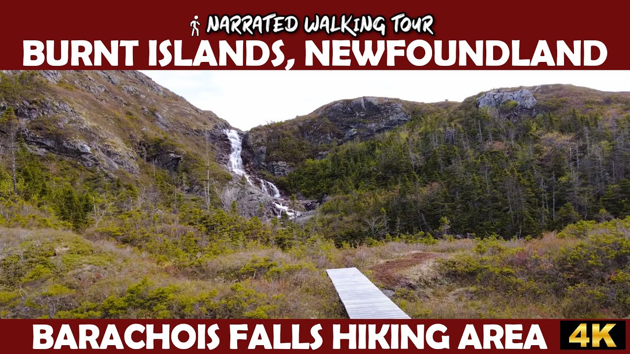 4K Walk to Barachois Falls 🌲 | Hidden Gem in Burnt Islands, Newfoundland 🏞️