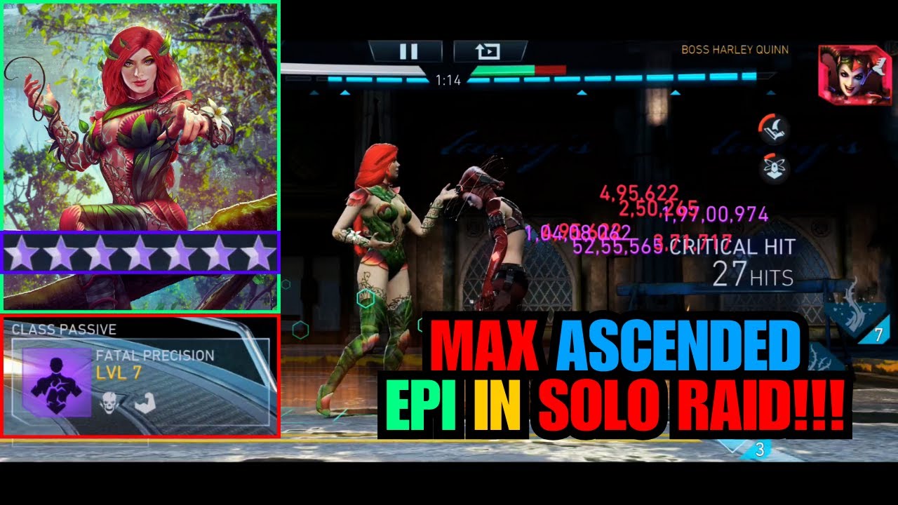 Using Fully Ascended EPI in Solo Raid!!!🔥🔥🔥| On Ice | Injustice 2 Mobile
