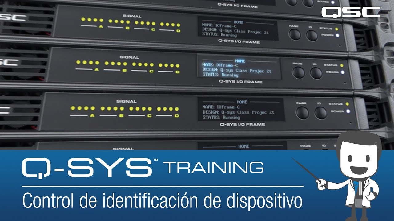 Q-SYS SP: Descripción de Hardware Parte D: Control de identificación de dispositivo