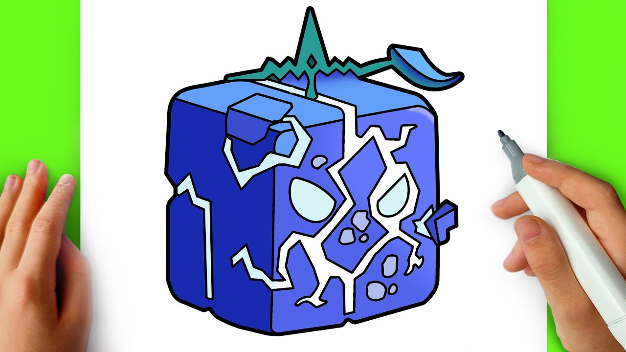 How to Draw QUAKE Fruit. Blox Fruits. Step by Step