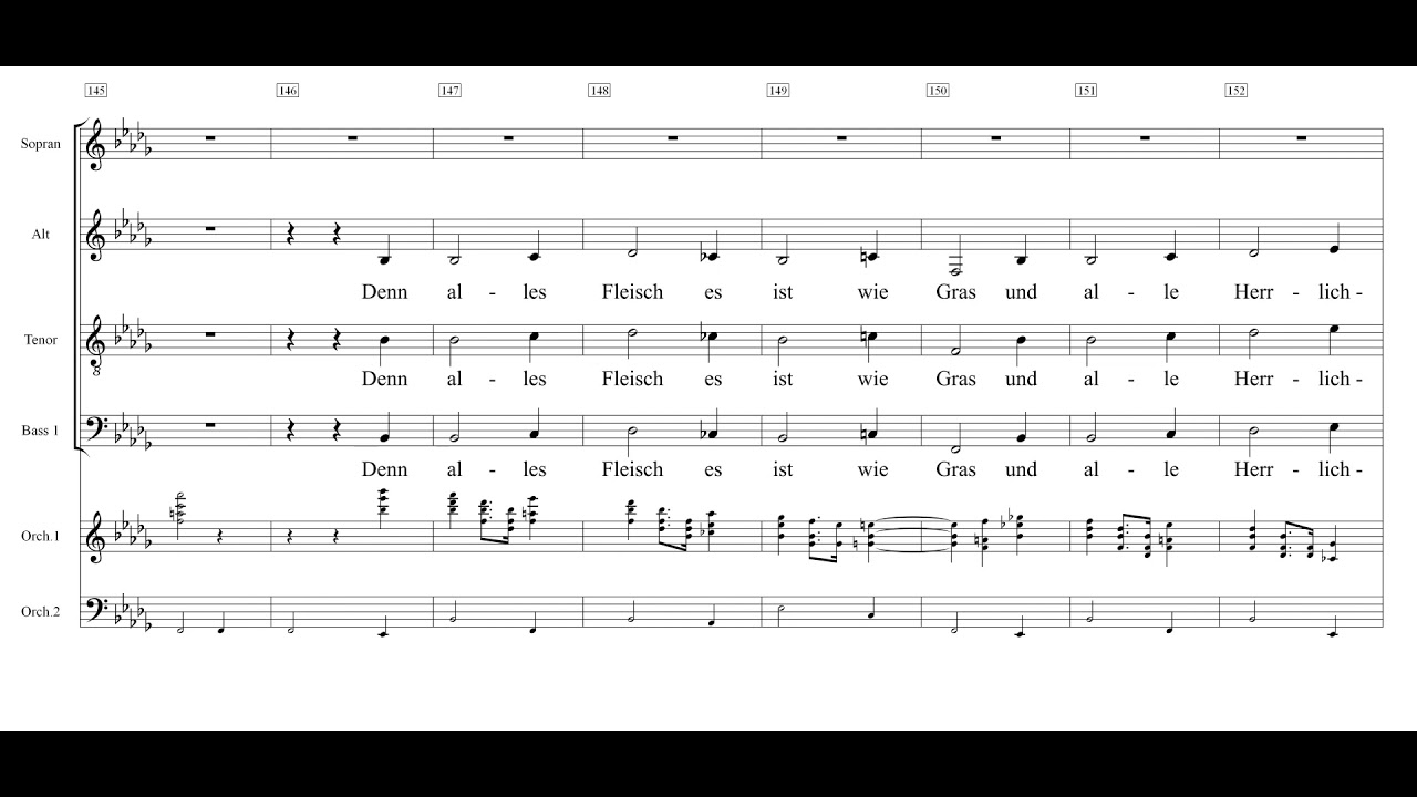 Deutsches Requiem 2021 Teil 2 Denn alles Fleisch es ist Einstudierung Bass
