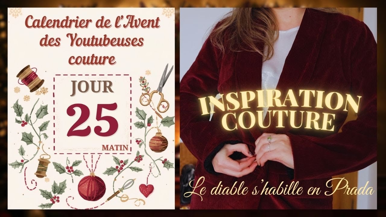Je couds une tenue inspirée d'un film pour les fêtes ✨ - Calendrier de l’Avent