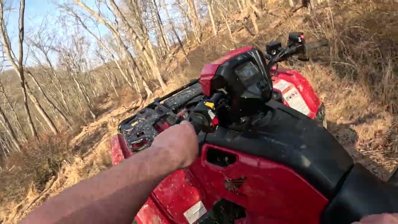 Honda foreman 520 trail riding 