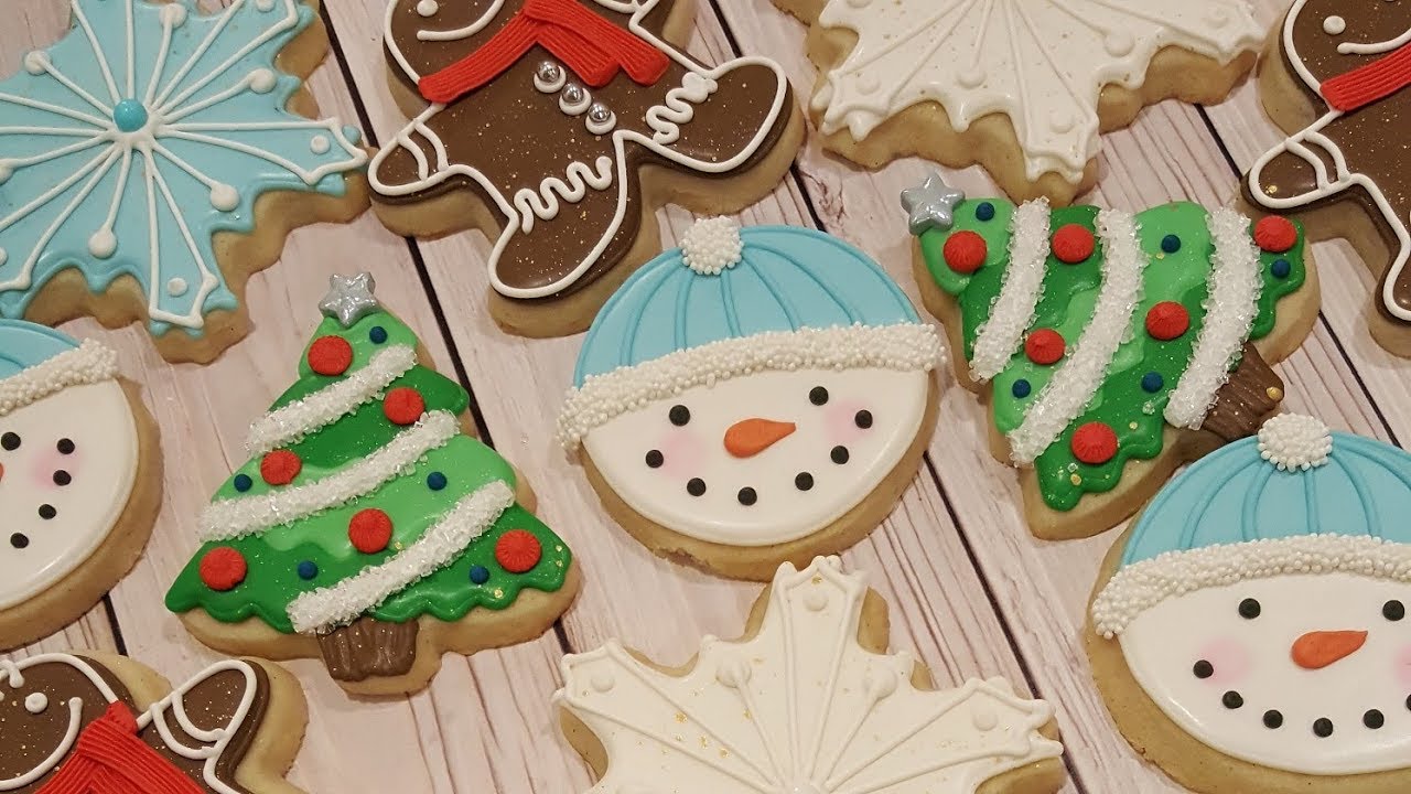 Snowman Face Sugar Cookies on Kookievision by Sweethart Baking Experiment