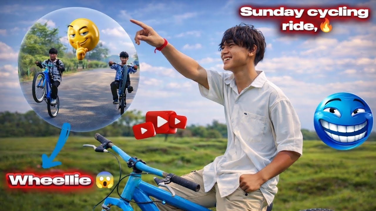 Sunday crazy ride with my friends 🥵 | wheellie stunt | crazy cycling vlog | The KT 05 🔥