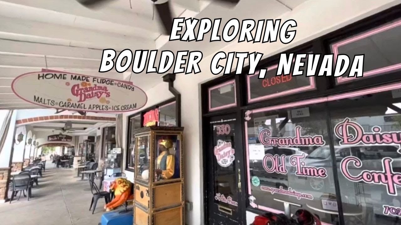 Exploring Boulder City Nevada | Main Street Historic Downtown Boulder City Shops