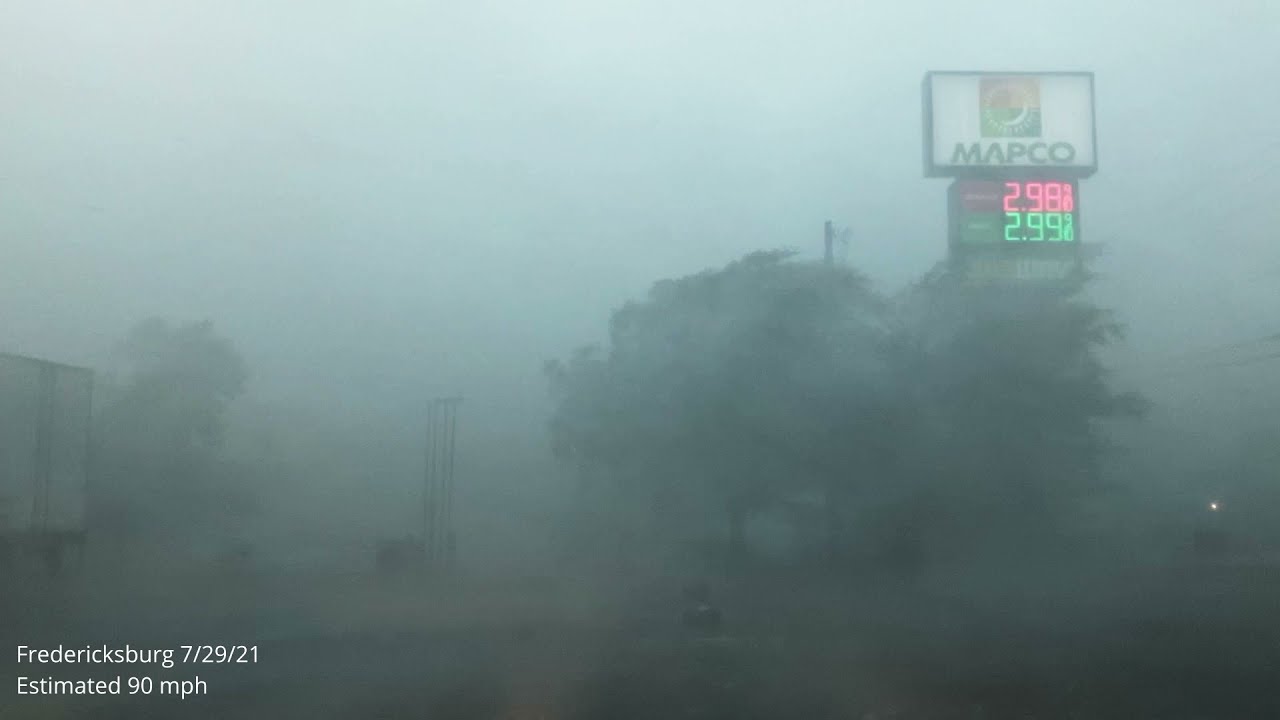 July 2021 Microbursts in Virginia - Most Intense Winds and Comparison