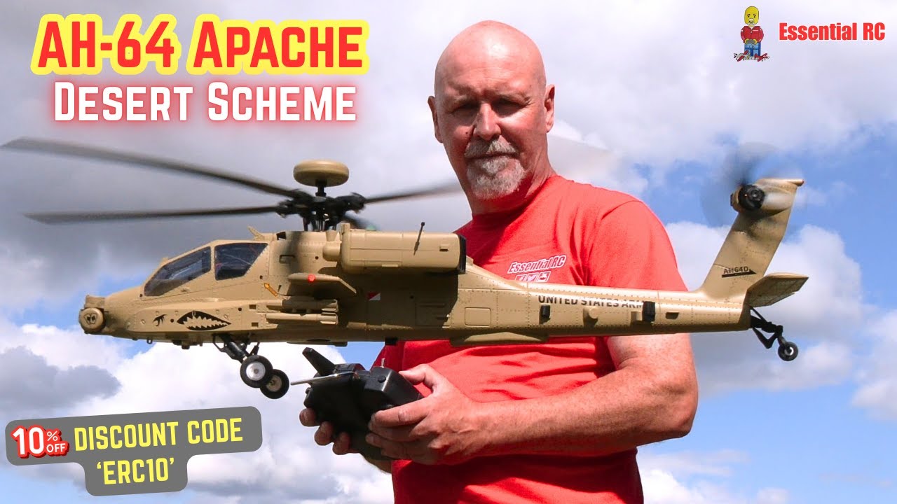 DESERT SCHEME ! WOLFBUSH YUXIANG F11-N AH64 Apache 1/32 Scale RTF EASY TO FLY RC Helicopter