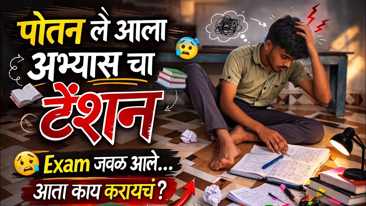 पोतन ले आला अभ्यास चा टेंशन😅🤣||Abyasa ch tension #viral #comedyvideos #gondia #subscribe